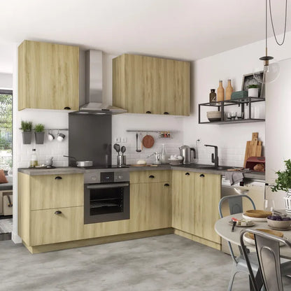 Porte de cuisine Roma effet chêne mat H.76.8 x l.29.7 cm