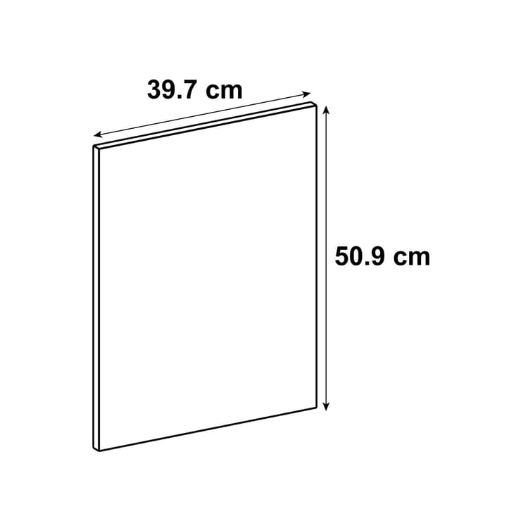 Porte de cuisine Sydney taupe brillant H.50.9 x l.39.7 cm