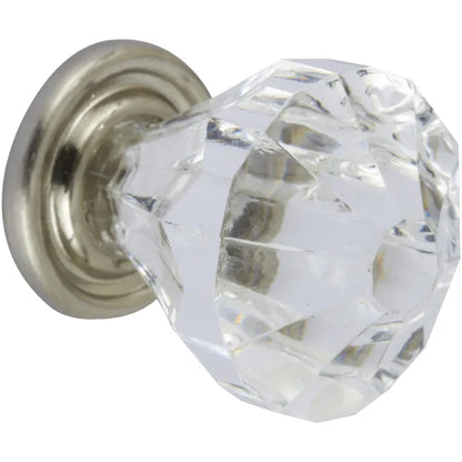 Bouton de meuble REI Diamant transparent abs