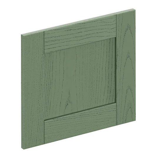 Façade de tiroir de cuisine Chicago vert mat H.38.1 x l.44.7 cm