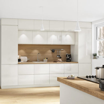 Joue Osaka blanc calcaire brillant H.76.8 x l.36.7 cm