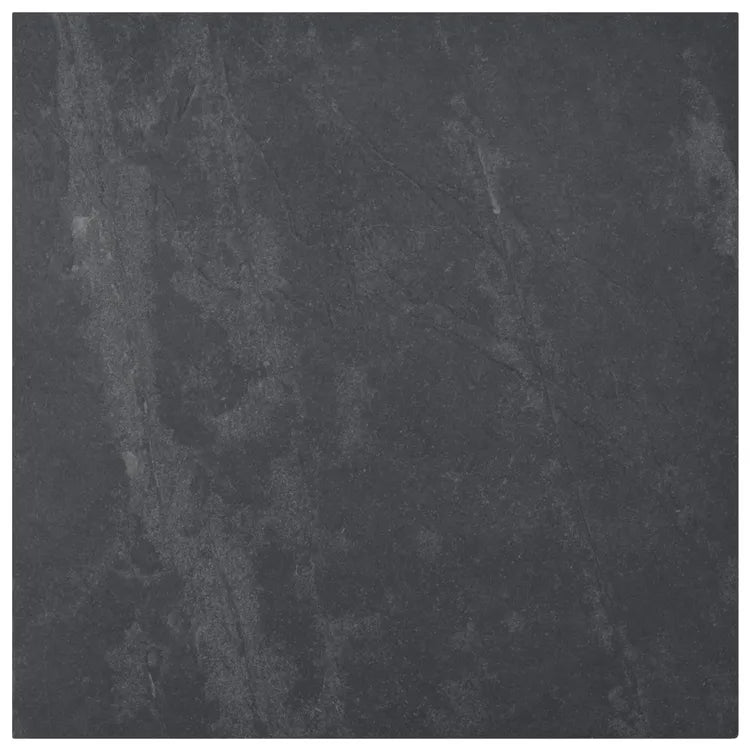 Carrelage mur / sol effet pierre noir Sicile l.60 x L.60 cm
