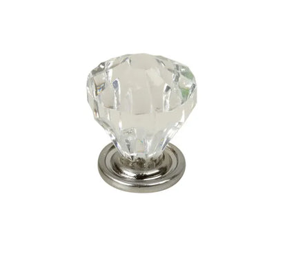 Bouton de meuble REI Diamant transparent abs