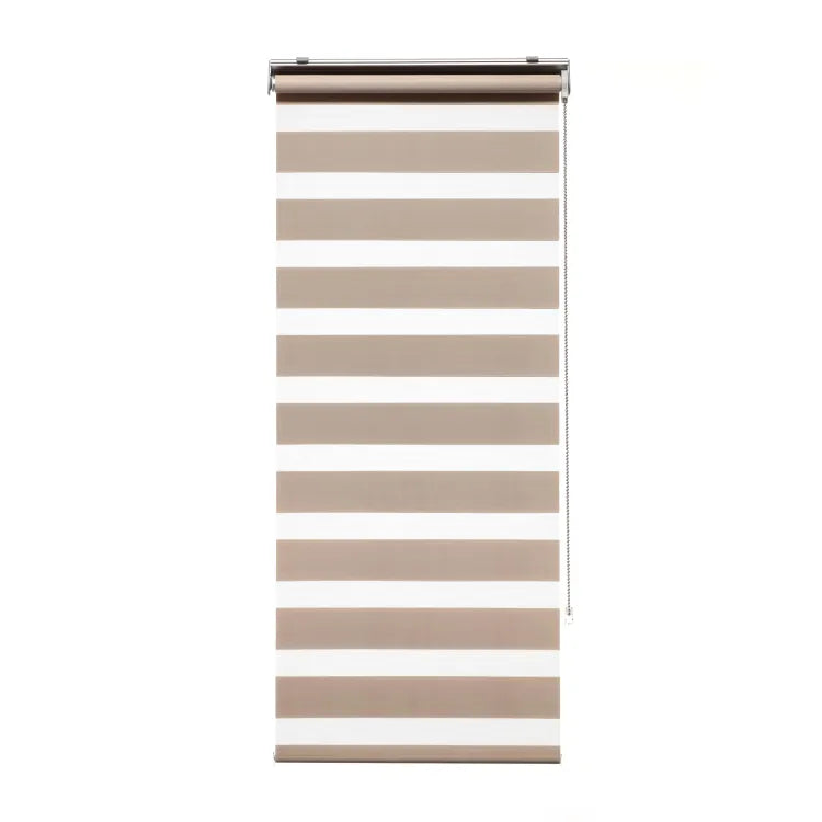 Store enrouleur jour/nuit Québec brun taupe, l.75 x H.250 cm, INSPIRE