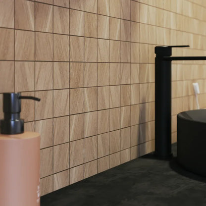 1 plaque de mosaïque sol / mur Balade porcelaine effet bois 29.7 x 29.7 cm ARTEN