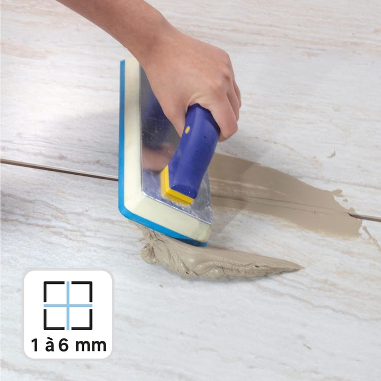 Joint tous types de carrelage et mosaïque AXTON gris clair 2kg