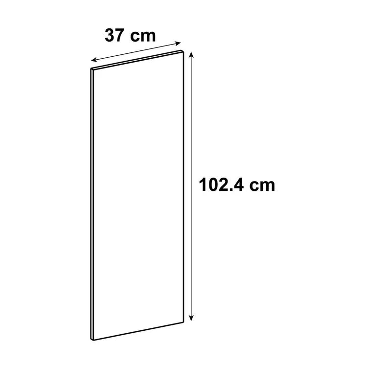 Joue Sapporo effet chêne mat H.102.1 x l.37 cm