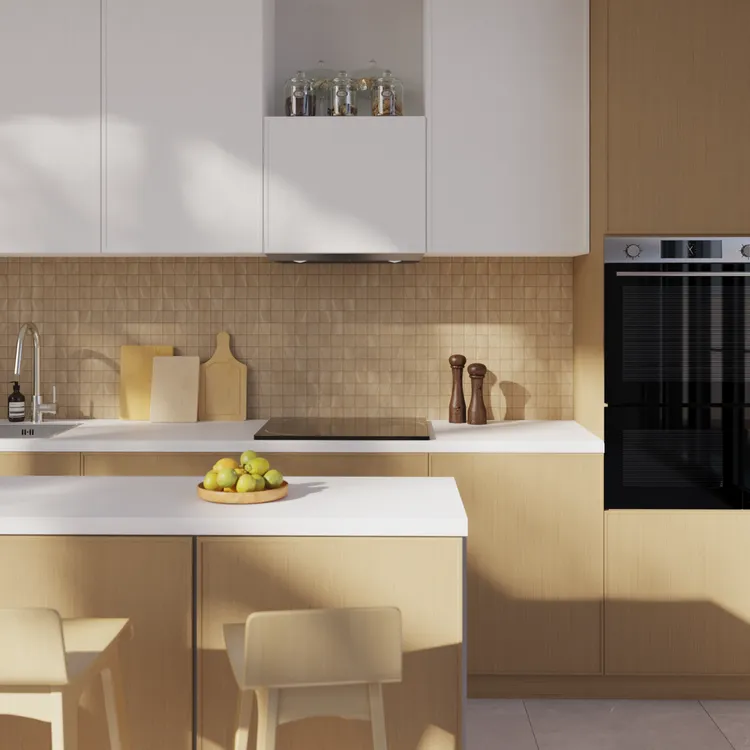 1 plaque de mosaïque sol / mur Balade porcelaine effet bois 29.7 x 29.7 cm ARTEN