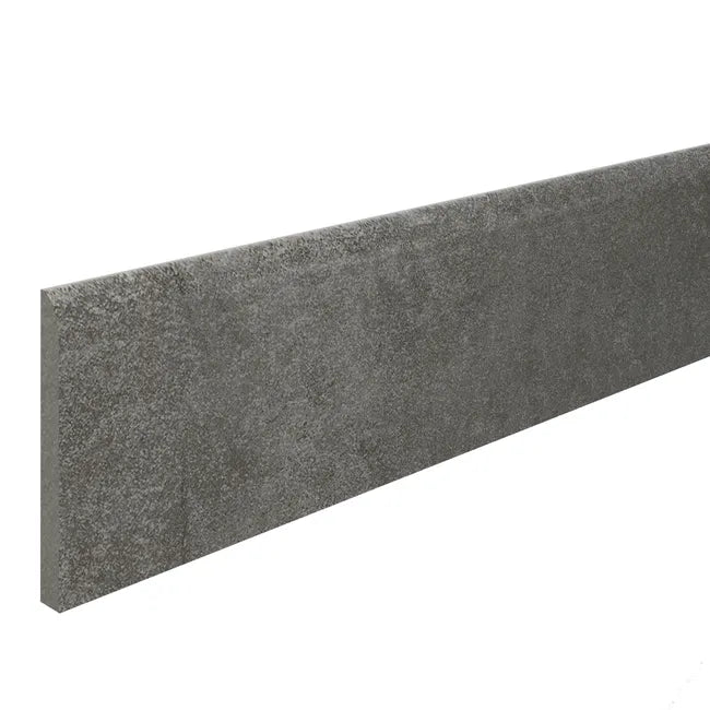 Lot de 2 plinthes carrelage Béton anthracite n°24, Ht. x L. 60 cm, Ep.8.9 mm