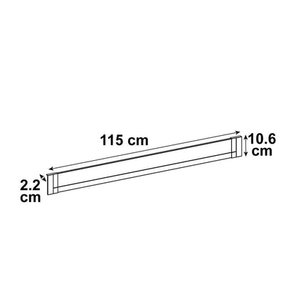 Façade de tiroir de cuisine Delinia gris H.10.74 x l.115.05 cm
