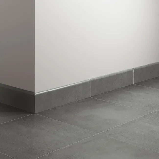 Lot de 3 plinthes carrelage Béton anthracite n°78, Ht. x L. 33 cm, Ep.7.9 mm