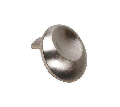 Bouton de meuble rond Empreinte, zamak argent brossé, Diam.31 mm