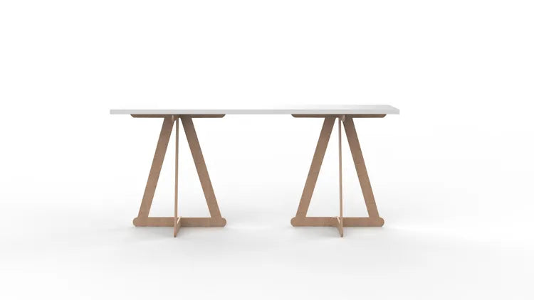 Tréteau Zentec médium (mdf) design, H.73 x l.60 cm