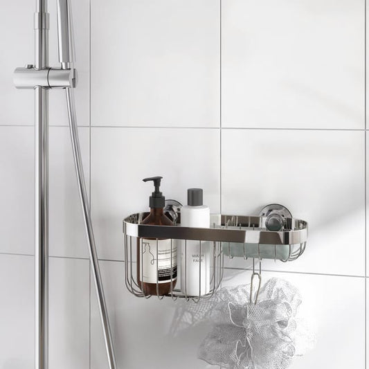 Etagère de douche chromé à visser / à monter mur SENSEA