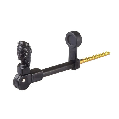 Arrêt bergère de volet noir pour volet de 40 à 70 mm d'épaisseur, ⌀10 x L.150 mm