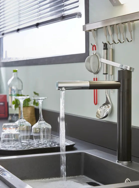 Mitigeur de cuisine ESSEBAGNO Ultrate Chrome noir