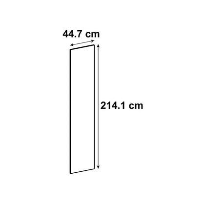 Porte de cuisine Vienne lin mat H.214.4 x l.44.7 cm