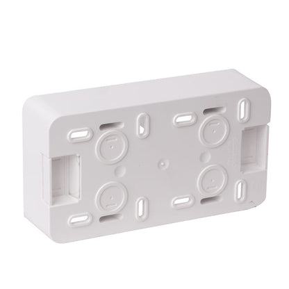 Cadre saillie 2 postes Epure, OHMTEC, blanc