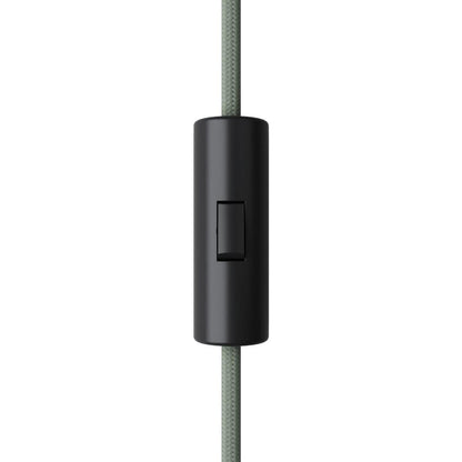Interrupteur à bascule unipolaire cylindrique noir, CREATIVE CABLES