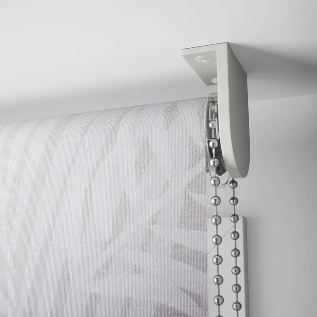 Store enrouleur tamisant, blanc et gris clair Tropic, 42/45 x 160 cm