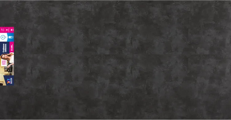 Crédence adhésive rigid ciment foncé, aspect ciment sombre, 51 cm x 98 cm