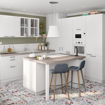 Porte de cuisine Toscane blanc mat H.16.5 x l.60 cm