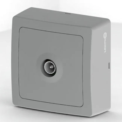 Prise tv saillie, complet Opus, LEXMAN, gris aluminium