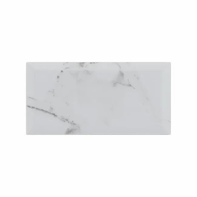 Carrelage mur intérieur effet marbre blanc mat Metro l.10 x L.20 cm ARTENS