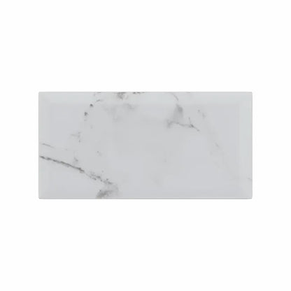 Carrelage mur intérieur effet marbre blanc mat Metro l.10 x L.20 cm ARTENS
