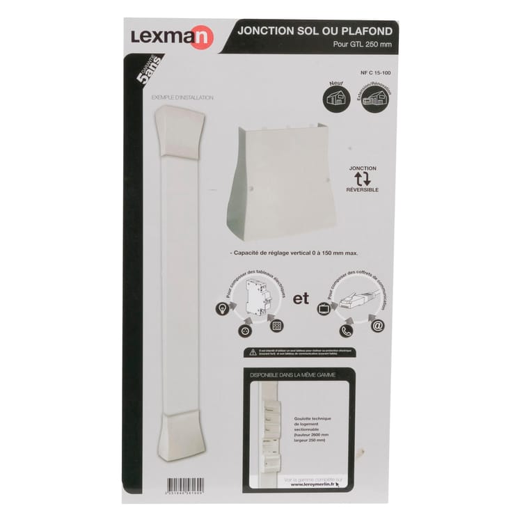 Jonction gaine technique de logement (GTL) LEXMAN, H.32 x L.33.5 x P.13.5 cm
