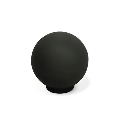 Bouton de meuble rond Boule, abs noir, Diam.28 mm