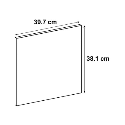 Façade de tiroir de cuisine Venise blanc mat H.38.7 x l.39.7 cm