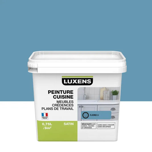 Peinture mur, meuble, carrelage fjord 3 satin LUXENS Cuisine 0.75l