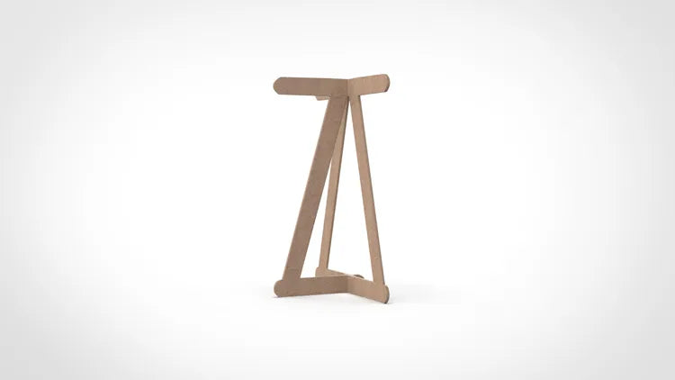 Tréteau Zentec médium (mdf) design, H.73 x l.60 cm