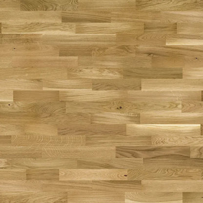 Parquet contrecollé chêne blond bohème vitrifié 3 frises BARLINEK, l.20.7 cm