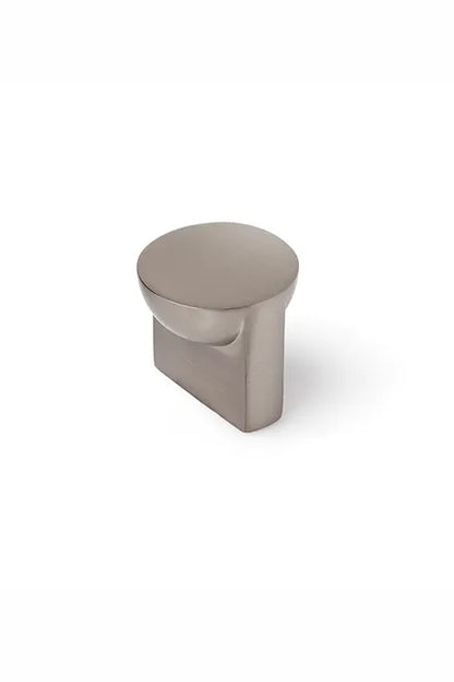Bouton de meuble style, zamak argent brossé, Diam.25 mm