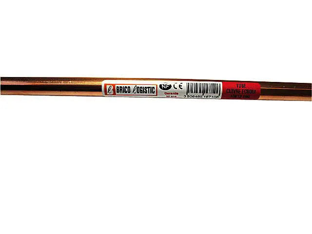 Tube de cuivre écroui, ⌀12mm, en couronne de 5m
