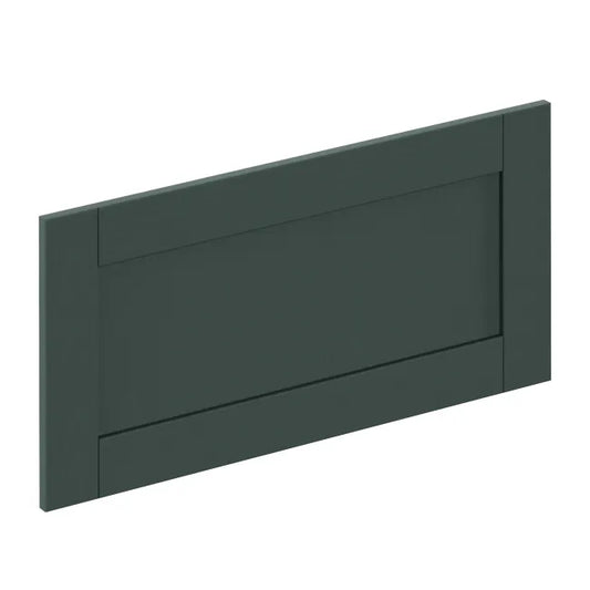 Façade de tiroir de cuisine Chicago vert pétrole mat H.38.1 x l.79.7 cm