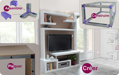 4 grandes cales Kinook pour montants métalliques