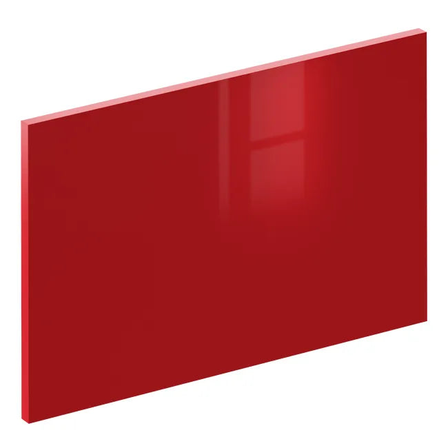 Unité Façade de tiroir de cuisine Sevilla rouge carmin brillant H.38.1 x l.59.7