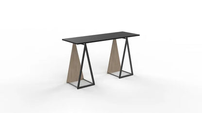 Tréteau bois Unikk design, H.73 x l.36.5 cm