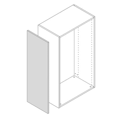 Joue Malmo blanc mat H.76.8 x l.37 cm