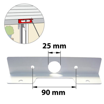 Poignée de tirage composite plastifié, H.40 x L.194 x P.36 mm