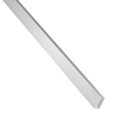 U rectangulaire aluminium brut argent lisse, L.2600 mm