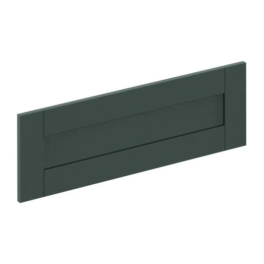 Façade de tiroir de cuisine Chicago vert pétrole mat H.25.3 x l.79.7 cm