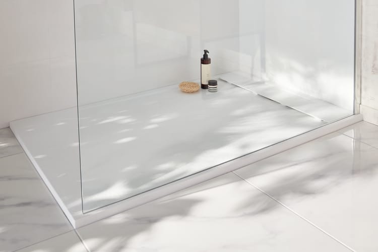 Receveur de douche résine blanc L.140 x l.90 Neo