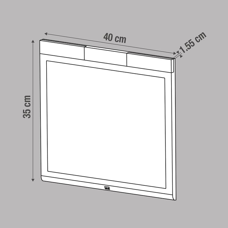 Panneau LED Naoko, 40 x 35 cm, blanc neutre INSPIRE