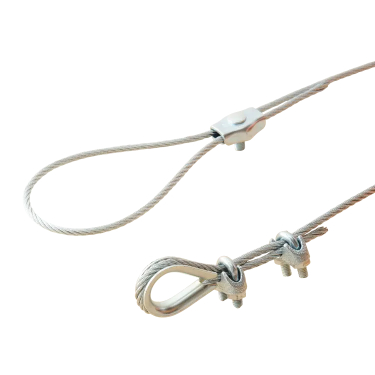 Lot de 2 cosses coeur acier STANDERS, Diam.4