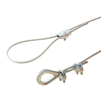 Lot de 2 cosses coeur acier STANDERS, Diam.4