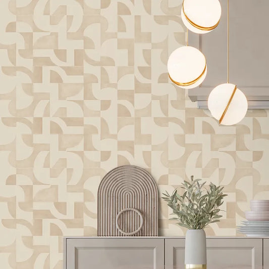 Carrelage mur intérieur effet géo beige Arctic mat l.30 x L.90 cm ARTENS